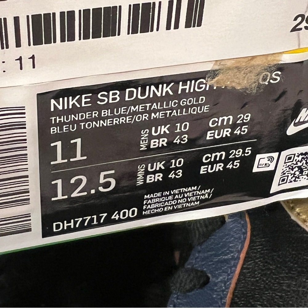 NIKE SB DUNK HIGH | RX-0 Unicorn Gundam 02 Banshee | Size 11m | DS OG ALL - Picture 10 of 10